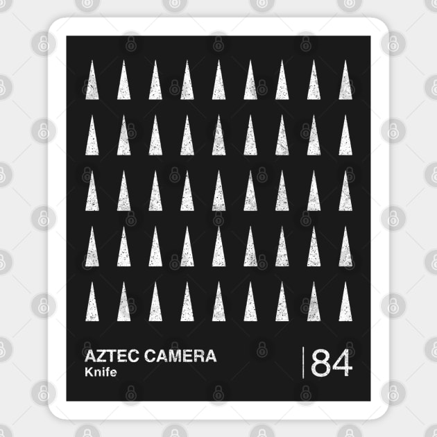 Aztec Camera / Minimalist Graphic Fan Artwork Design Sticker by saudade